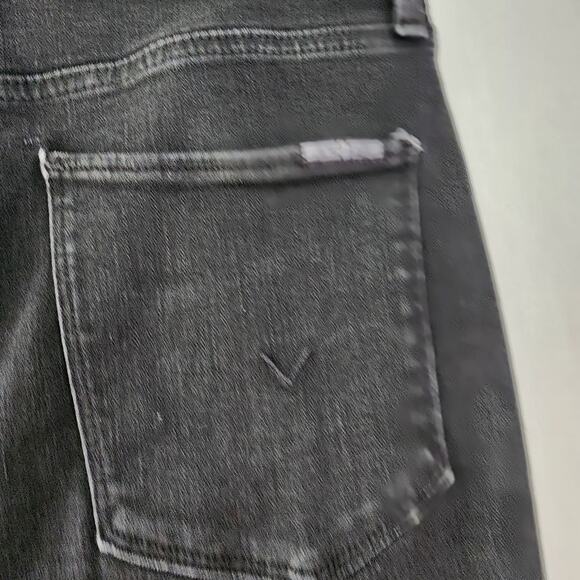 Hudson Noa Stellar straight Leg Jeans Black 29 washed relaxed fit grunge concert - Picture 8 of 12